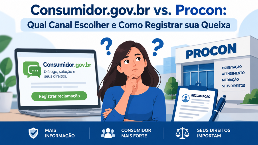 Consumidor.gov.br ou Procon: onde registrar reclamação